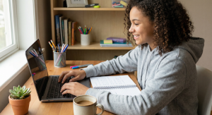 Teen earning money online