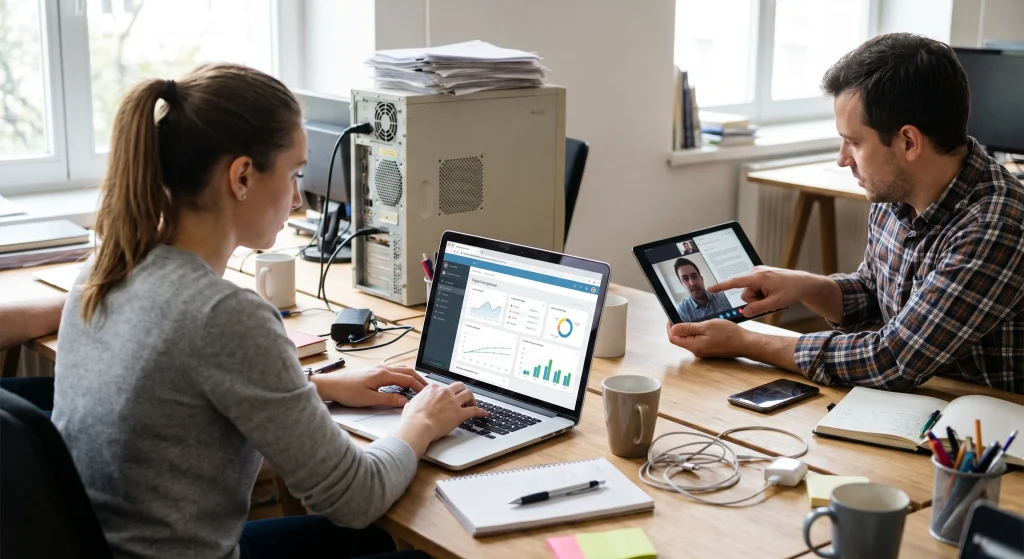 cloud migration for small business setup image